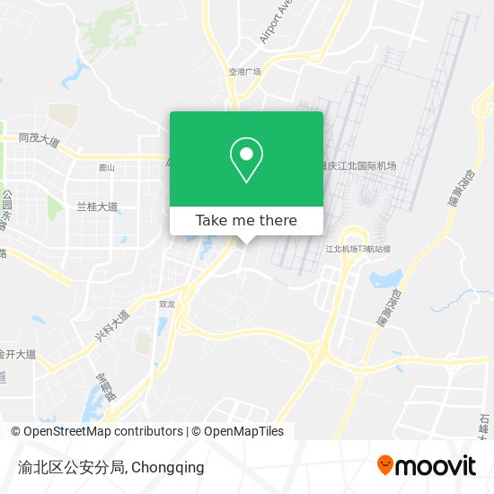 渝北区公安分局 map