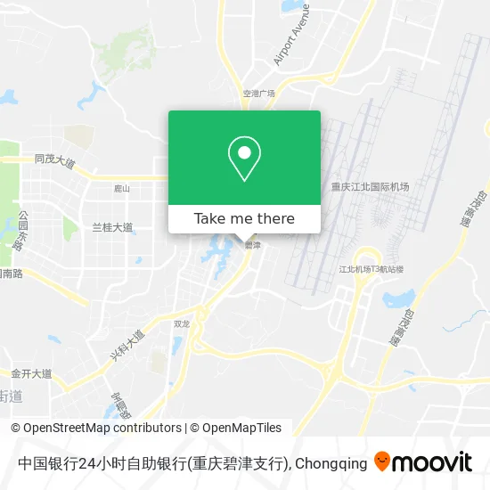 中国银行24小时自助银行(重庆碧津支行) map