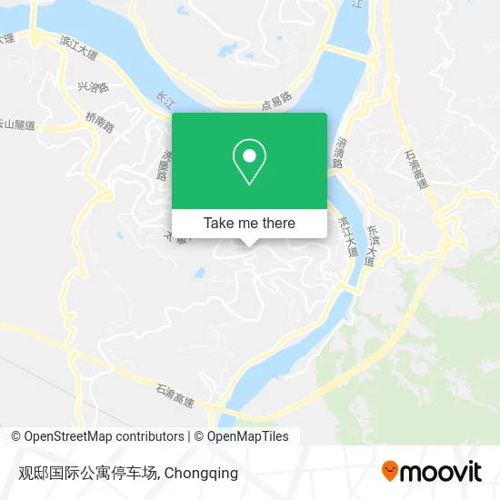 观邸国际公寓停车场 map