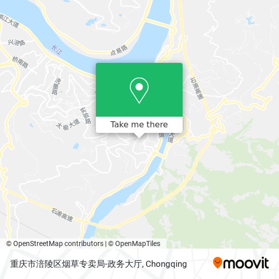 重庆市涪陵区烟草专卖局-政务大厅 map