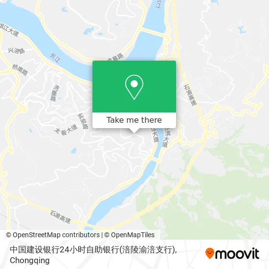 中国建设银行24小时自助银行(涪陵渝涪支行) map