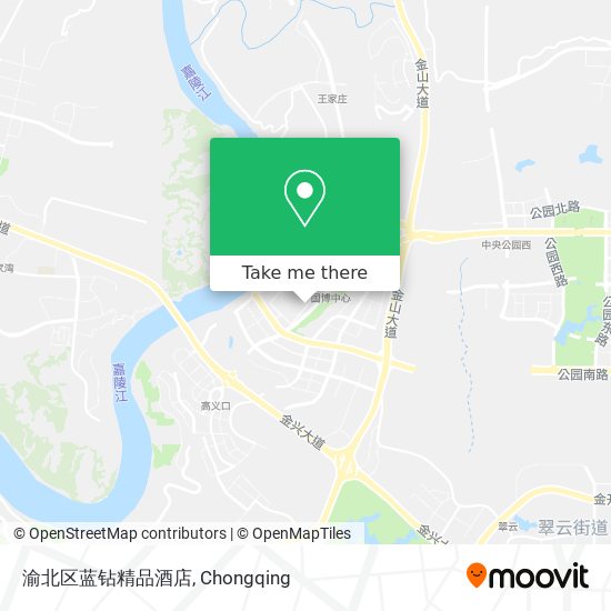 渝北区蓝钻精品酒店 map