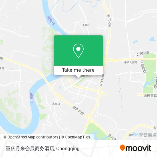 重庆月来会展商务酒店 map