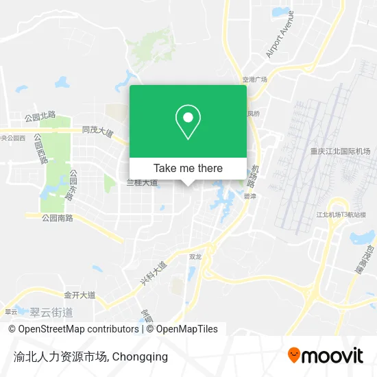 渝北人力资源市场 map