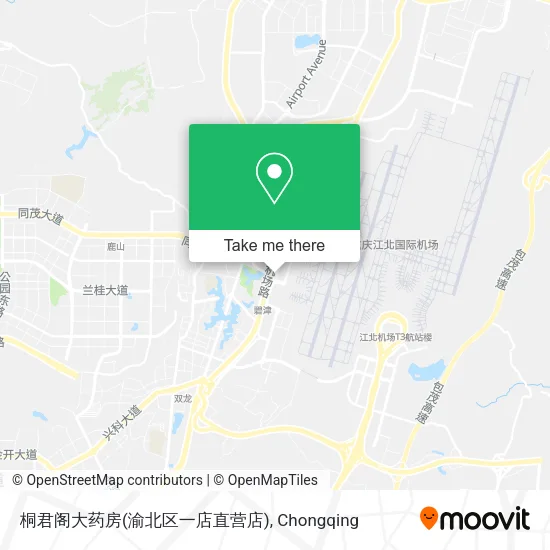 桐君阁大药房(渝北区一店直营店) map