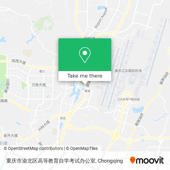 重庆市渝北区高等教育自学考试办公室 map