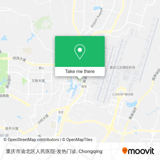 重庆市渝北区人民医院-发热门诊 map