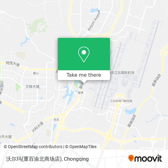 沃尔玛(重百渝北商场店) map