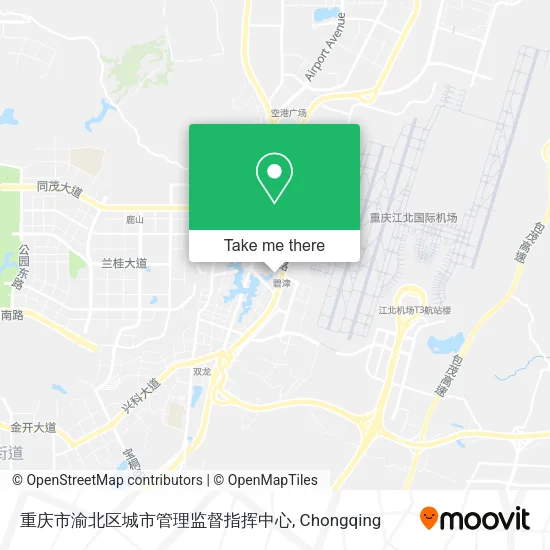 重庆市渝北区城市管理监督指挥中心 map