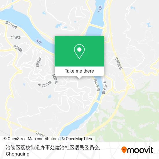 涪陵区荔枝街道办事处建涪社区居民委员会 map