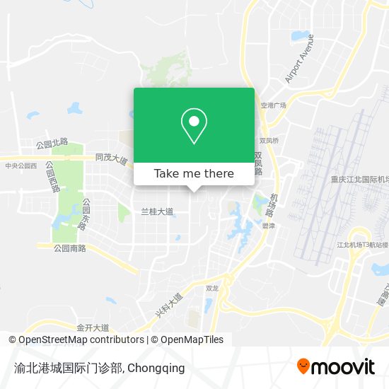渝北港城国际门诊部 map