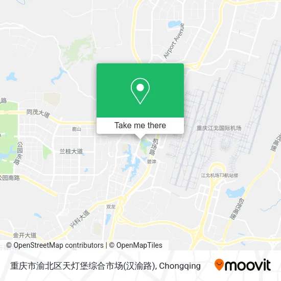 重庆市渝北区天灯堡综合市场(汉渝路) map
