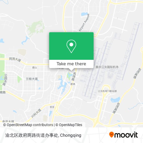 渝北区政府两路街道办事处 map