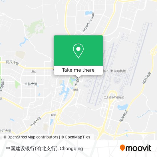 中国建设银行(渝北支行) map