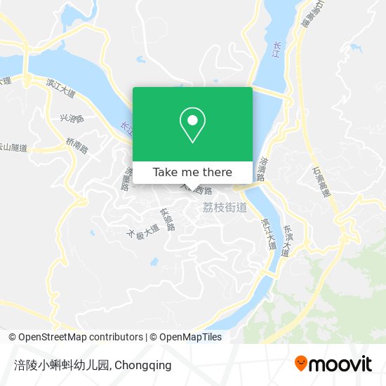 涪陵小蝌蚪幼儿园 map