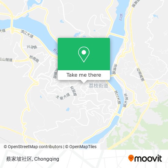 蔡家坡社区 map