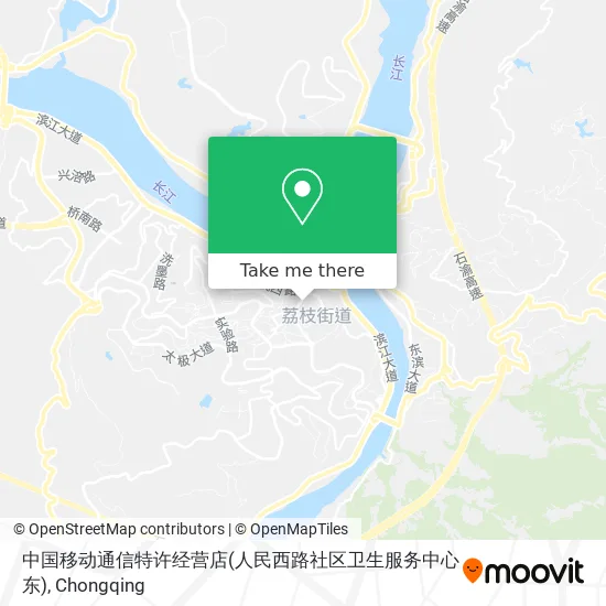 中国移动通信特许经营店(人民西路社区卫生服务中心东) map