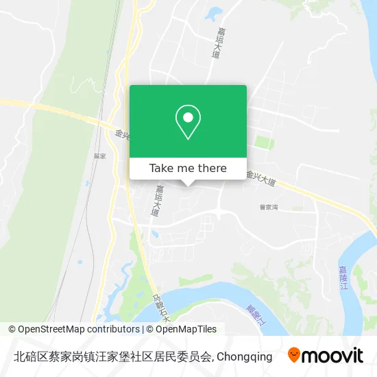 北碚区蔡家岗镇汪家堡社区居民委员会 map