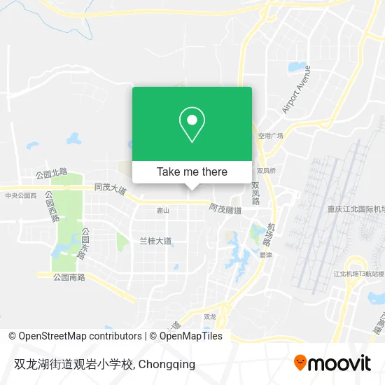 双龙湖街道观岩小学校 map