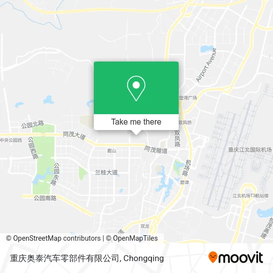 重庆奥泰汽车零部件有限公司 map