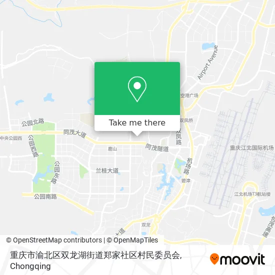 重庆市渝北区双龙湖街道郑家社区村民委员会 map