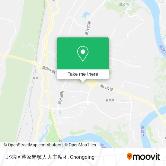 北碚区蔡家岗镇人大主席团 map