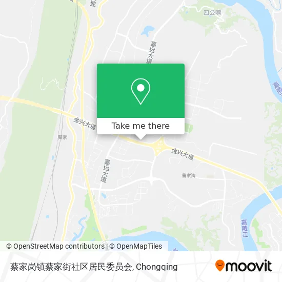 蔡家岗镇蔡家街社区居民委员会 map