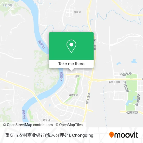 重庆市农村商业银行(悦来分理处) map