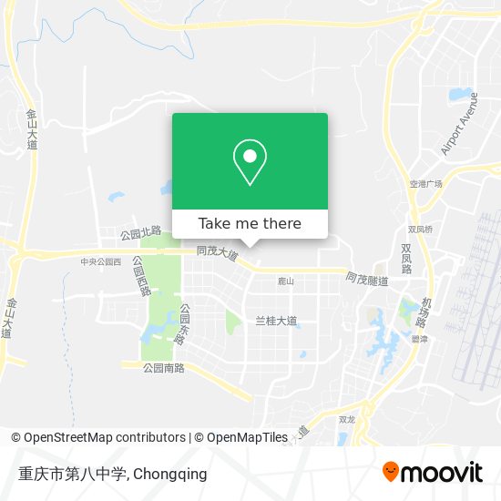 重庆市第八中学 map