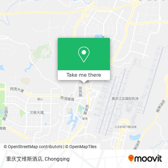 重庆艾维斯酒店 map