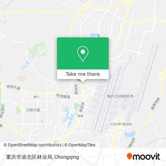 重庆市渝北区林业局 map