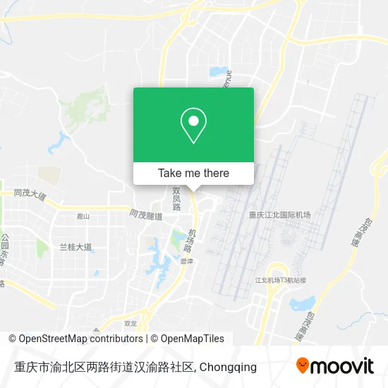 重庆市渝北区两路街道汉渝路社区 map