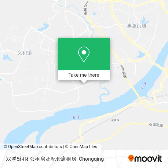 双溪5组团公租房及配套廉租房 map