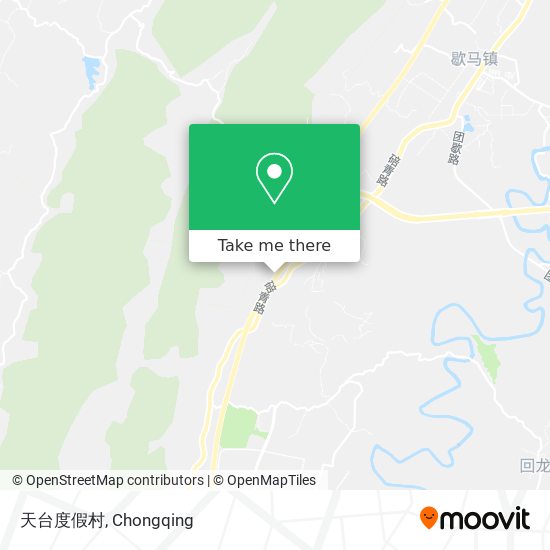 天台度假村 map