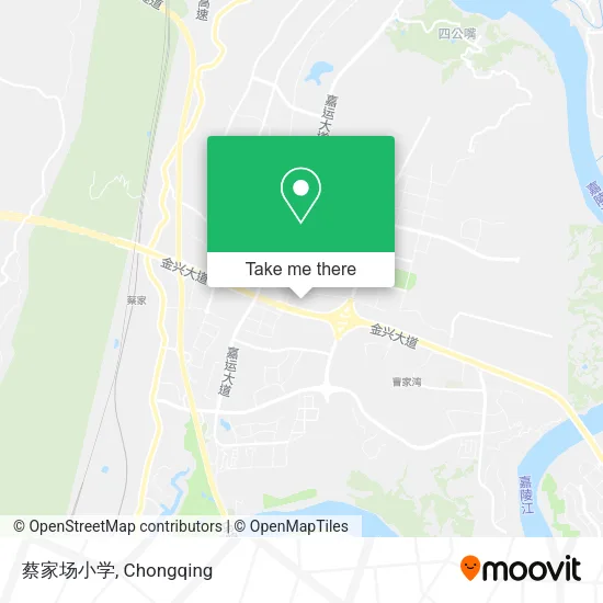 蔡家场小学 map