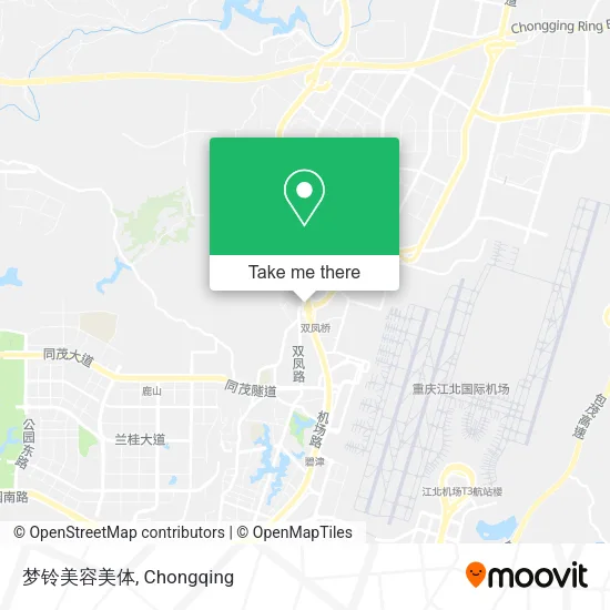 梦铃美容美体 map