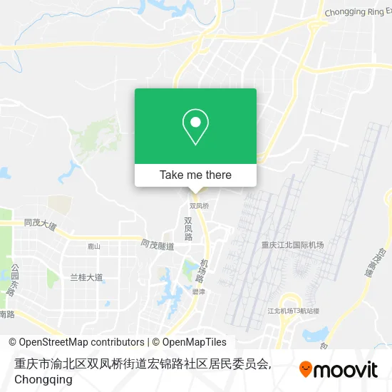 重庆市渝北区双凤桥街道宏锦路社区居民委员会 map
