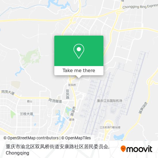 重庆市渝北区双凤桥街道安康路社区居民委员会 map