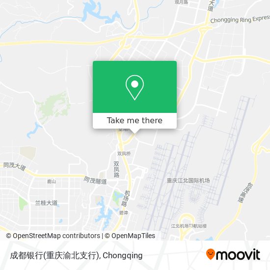 成都银行(重庆渝北支行) map