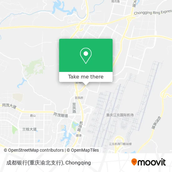 成都银行(重庆渝北支行) map