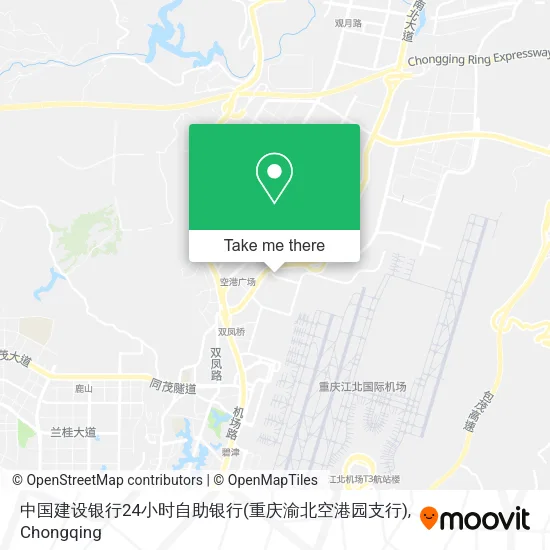 中国建设银行24小时自助银行(重庆渝北空港园支行) map