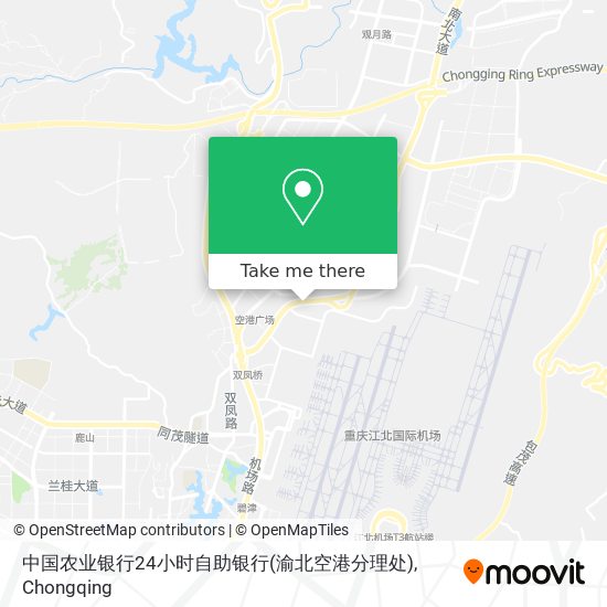 中国农业银行24小时自助银行(渝北空港分理处) map