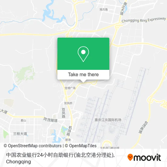 中国农业银行24小时自助银行(渝北空港分理处) map