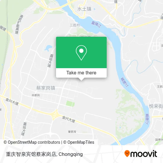 重庆智泉宾馆蔡家岗店 map