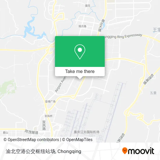 渝北空港公交枢纽站场 map