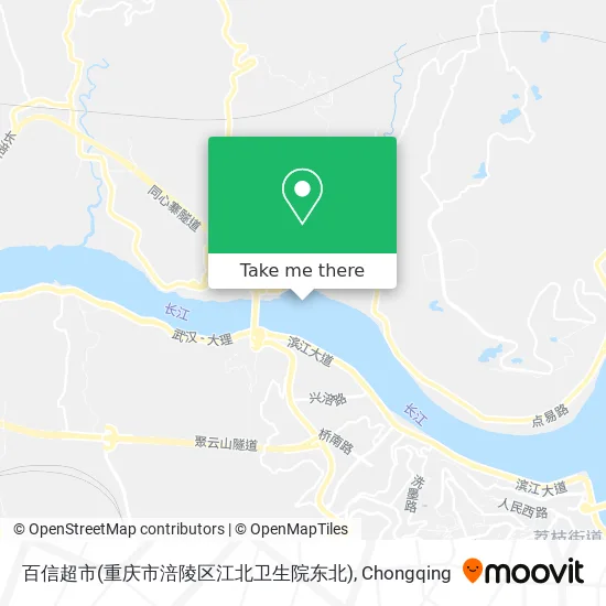 百信超市(重庆市涪陵区江北卫生院东北) map