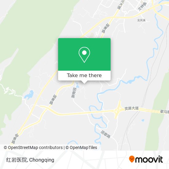 红岩医院 map