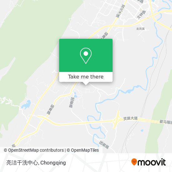 亮洁干洗中心 map