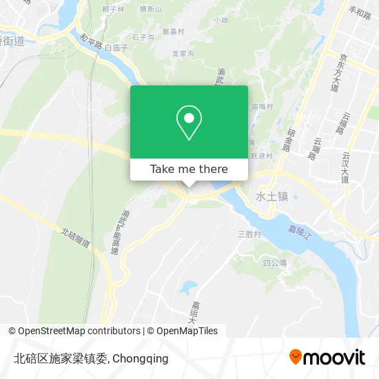 北碚区施家梁镇委 map
