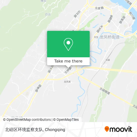 北碚区环境监察支队 map